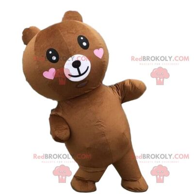 Oso inflable mascota REDBROKOLY, disfraz de oso de peluche inflable / REDBROKO_09112