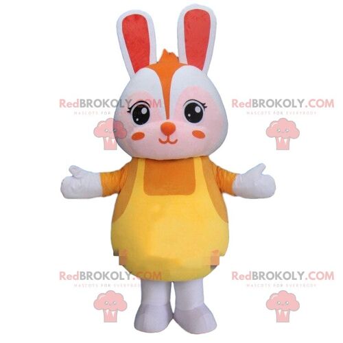 Yellow soccer ball REDBROKOLY mascot, round supporter costume / REDBROKO_09181