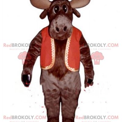 Babbo Natale REDBROKOLY mascotte, costume di Natale, costume invernale / REDBROKO_09197