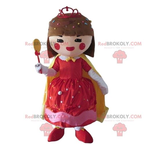 Mushroom REDBROKOLY mascot, boletus costume, cep disguise / REDBROKO_09238
