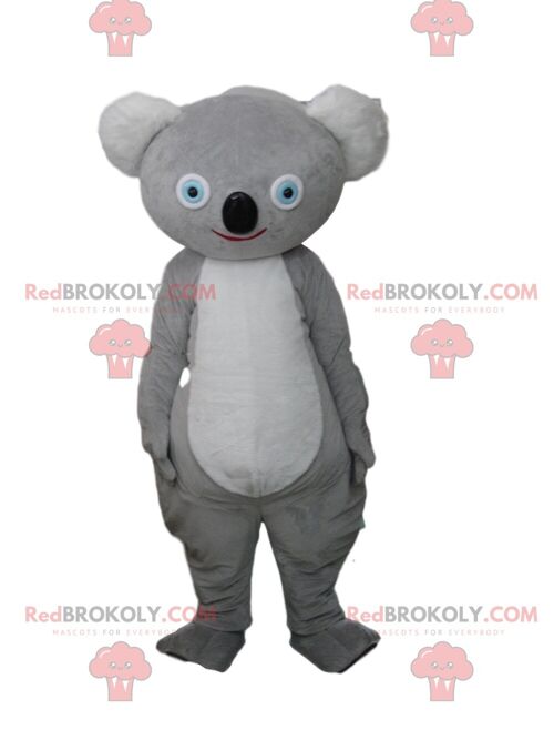 Beige bear REDBROKOLY mascot, customizable. Bear costume / REDBROKO_09248