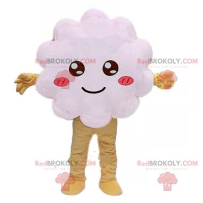 REDBROKOLY mascot yellow cloud, yellow costume, yellow shrub / REDBROKO_09278