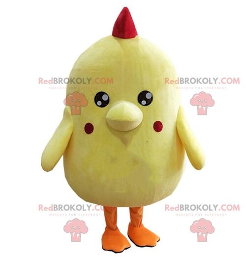 Yellow dinosaur REDBROKOLY mascot, yellow dragon costume / REDBROKO_09284