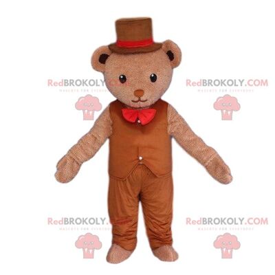 Orsacchiotto REDBROKOLY mascotte vestito da regina, costume da orso incoronato / REDBROKO_09293