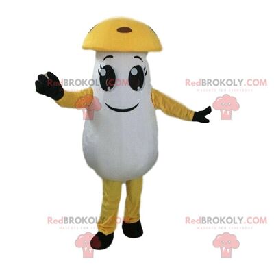 Yellow lemon REDBROKOLY mascot, citrus costume, fruit disguise / REDBROKO_09342