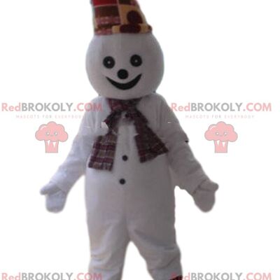 Asian old man REDBROKOLY mascot, grandpa costume / REDBROKO_09350