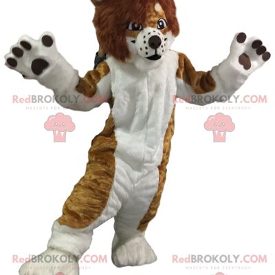 Mascotte REDBROKOLY mucca bianca e nera, costume mucca / REDBROKO_09399