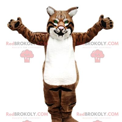 Mascota de mapache REDBROKOLY, disfraz de turón, animal del bosque / REDBROKO_09410