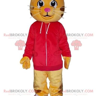 Teddy bear REDBROKOLY mascot overalls, teddy bear costume / REDBROKO_09476