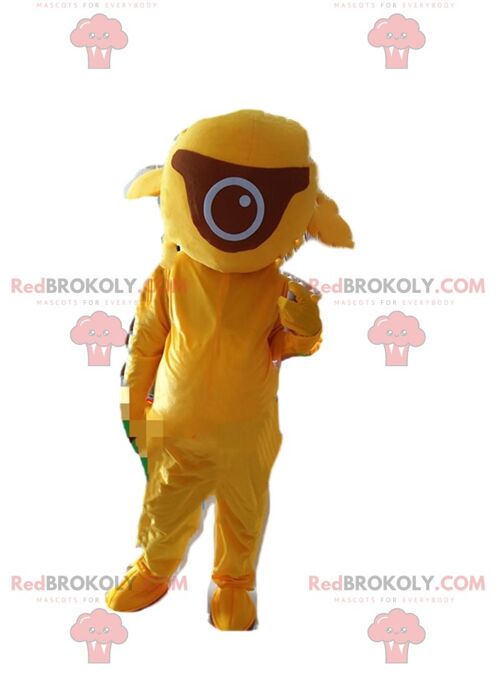 Brown camel REDBROKOLY mascot, dromedary costume / REDBROKO_09485