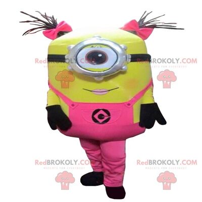 Mascota de los Minions REDBROKOLY, vestida de rosa de la película "Yo, fea y desagradable" / REDBROKO_09506