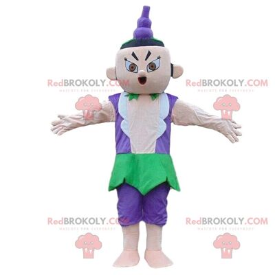 Emperor REDBROKOLY mascot, Asian man costume / REDBROKO_09535