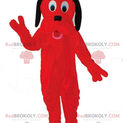 Fierce-looking red dinosaur REDBROKOLY mascot, dinosaur costume / REDBROKO_09546