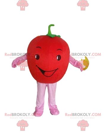 Mascotte de poivron rouge géant REDBROKOLY, costume de poivron rouge / REDBROKO_09585 1