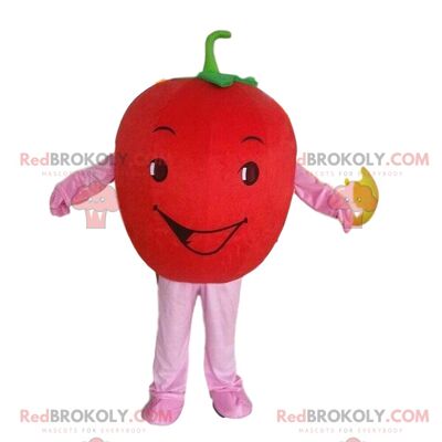 Giant red pepper REDBROKOLY mascot, red pepper costume / REDBROKO_09585