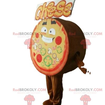 Giant orange REDBROKOLY mascot, round fruit costume, citrus / REDBROKO_09588