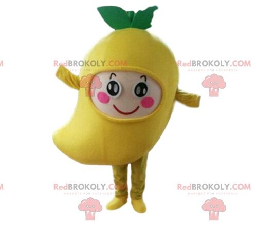 REDBROKOLY mascot red apple, giant, cherry costume, giant fruit / REDBROKO_09598