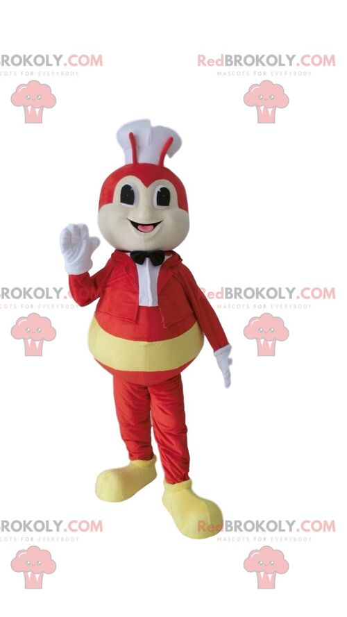 Ice cream pot REDBROKOLY mascot, frozen plancha ice cream costume / REDBROKO_09628