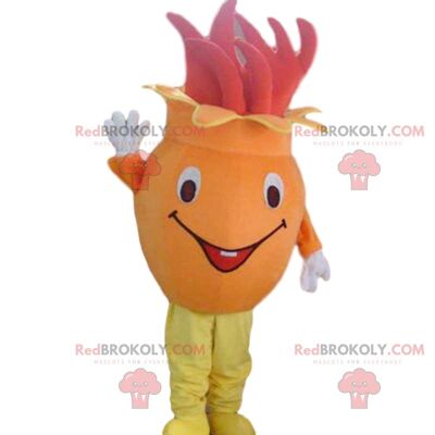 REDBROKOLY mascotte melanzana gigante, costume vegetale viola / REDBROKO_09686