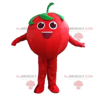 Cocomero gigante REDBROKOLY mascotte, costume da frutta esotica / REDBROKO_09688