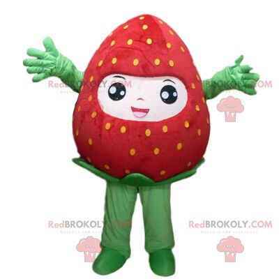 Tomate rojo gigante REDBROKOLY mascota, disfraz de frutas y verduras / REDBROKO_09689