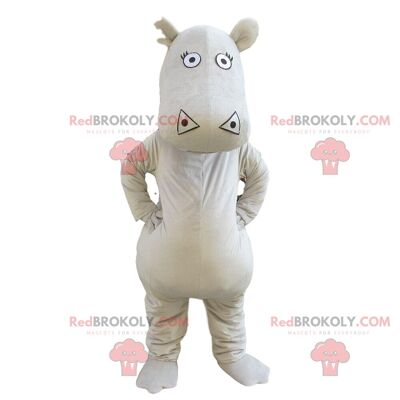 Blue hippopotamus REDBROKOLY mascot overalls, hippo costume / REDBROKO_09704