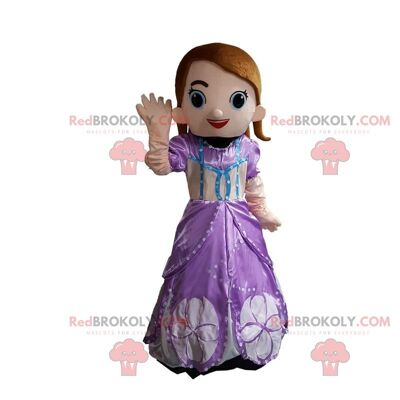 Princess REDBROKOLY mascot, female queen costume / REDBROKO_09712