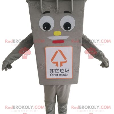Contenedor de basura rojo REDBROKOLY mascota, traje de basura gigante / REDBROKO_09728