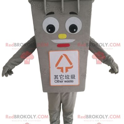 Red dumpster REDBROKOLY mascot, giant trash costume / REDBROKO_09728