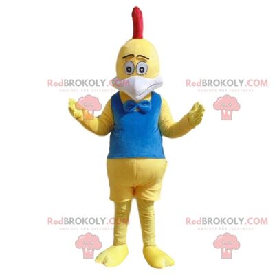 Mascotte uccello REDBROKOLY, costume canarino, costume pulcino / REDBROKO_09742