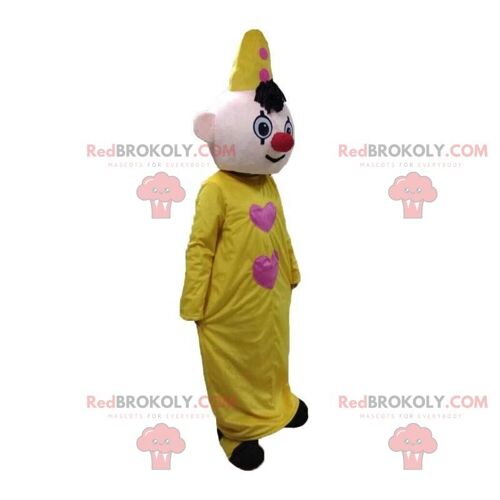 Yellow chicken REDBROKOLY mascot, giant rooster costume / REDBROKO_09743