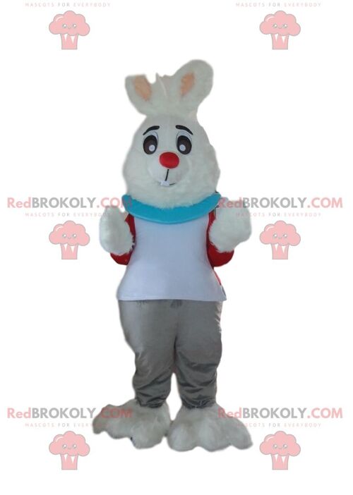 REDBROKOLY mascot small brown and white tiger, feline costume / REDBROKO_09833