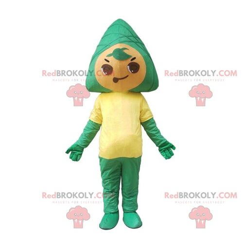 5 Zongzi REDBROKOLY mascots, traditional food costumes / REDBROKO_09853