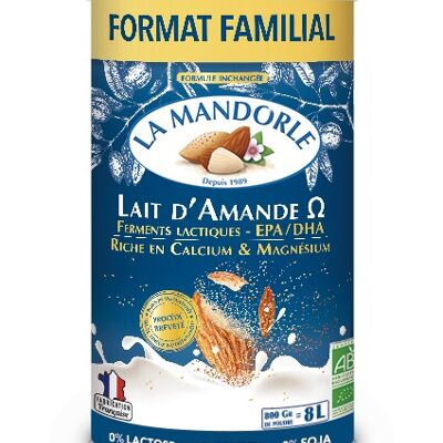 Lait d'Amande Omega format Familial - 800g