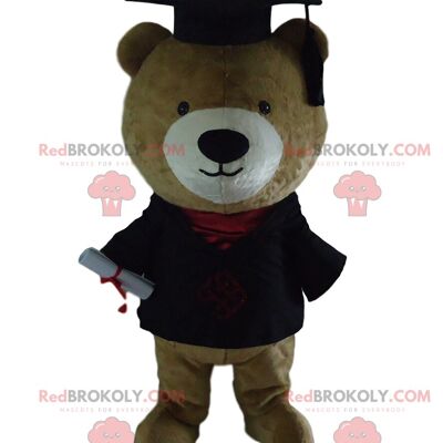 Monkey REDBROKOLY mascot with a colorful outfit, marmoset costume / REDBROKO_09896