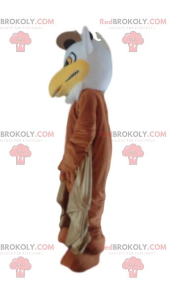 Mascotte de peluche marron REDBROKOLY avec un t-shirt rayé / REDBROKO_09932 2