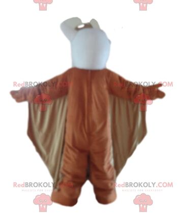Mascotte de peluche marron REDBROKOLY avec un t-shirt rayé / REDBROKO_09932 3