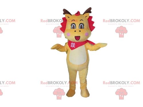 Young man REDBROKOLY mascot, circus character costume / REDBROKO_09961