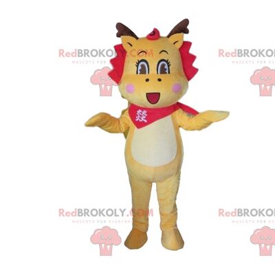 Young man REDBROKOLY mascot, circus character costume / REDBROKO_09961