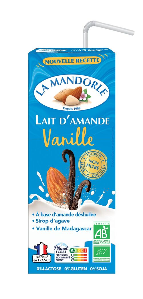 Lait d'Amande Vanille en Briquette - 20cl