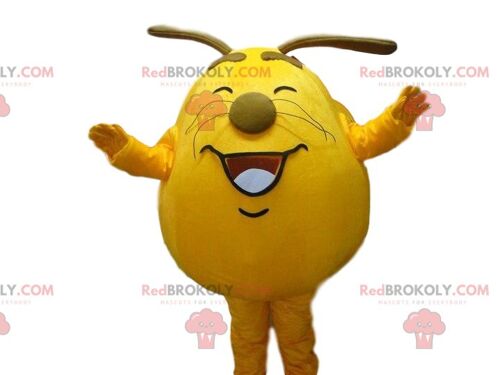 Orange character REDBROKOLY mascot, orange creature costume / REDBROKO_010067