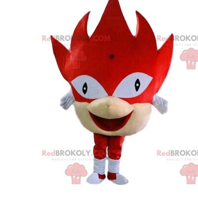 Chocolate red strawberry REDBROKOLY mascot, gourmet costume / REDBROKO_010093