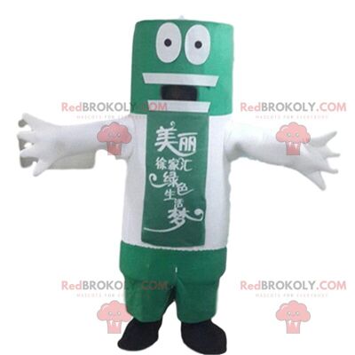Giant red battery REDBROKOLY mascot, battery costume / REDBROKO_010152