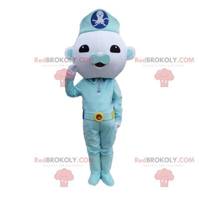 Green rabbit REDBROKOLY mascot, green creature costume / REDBROKO_010170