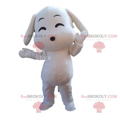 Fully customizable brown and white monkey REDBROKOLY mascot / REDBROKO_010177