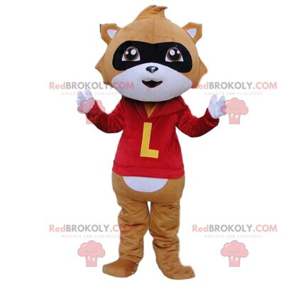 Tiger REDBROKOLY mascot dressed in sportswear, feline costume / REDBROKO_010210