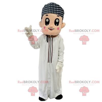 Veiled woman REDBROKOLY mascot, elegant oriental woman costume / REDBROKO_010262