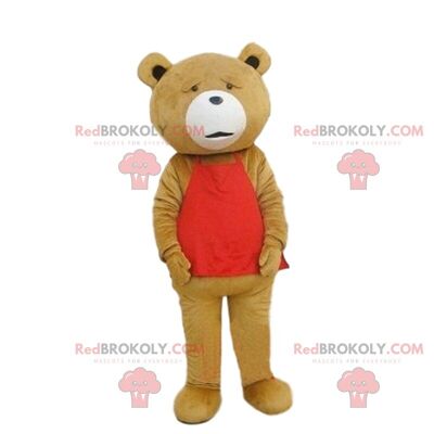 REDBROKOLY mascota del famoso Ted en la película del mismo nombre, disfraz de oso / REDBROKO_010333