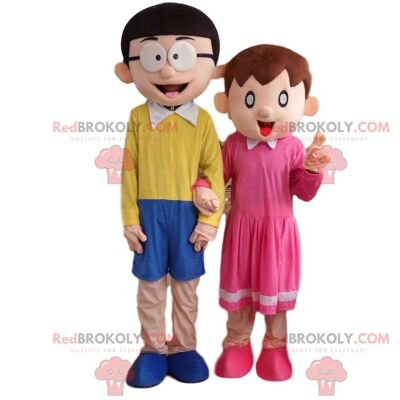 2 TV series character costumes, Doraemon REDBROKOLY mascots / REDBROKO_010420