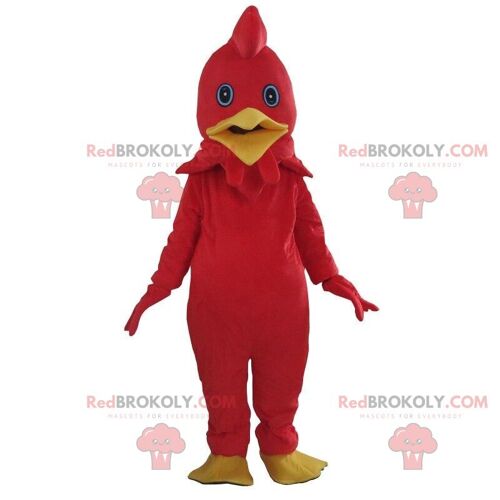 Purple and red chicken costume, colorful rooster costume / REDBROKO_010475